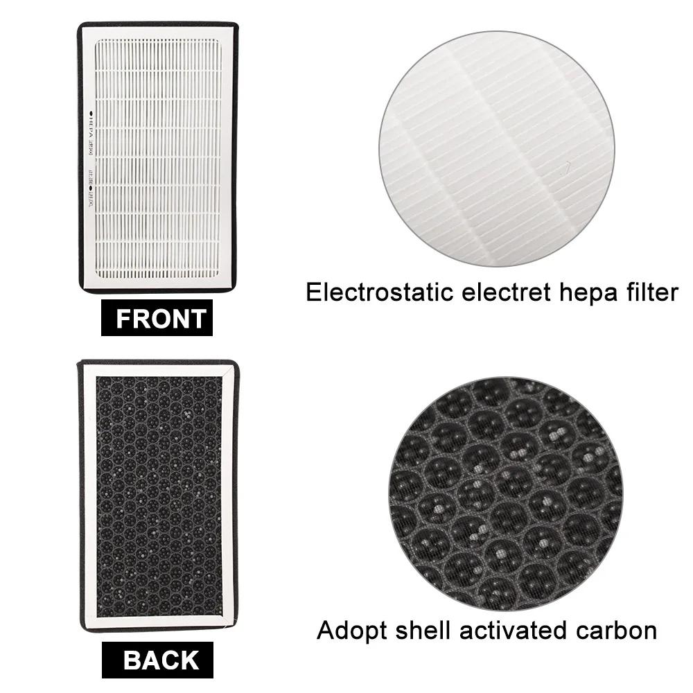 For Tesla Model 3 Model Y 2017-22 Air Filter HEPA 2Pack With Activated Carbon Tesla Air Conditional Replacement Cabin Air Filter