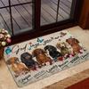 Funny Dachshund Dogs Print Doormat Non-Slip Rugs For Living Room Bedroom Kitchen Laundry Mat Machine Washable Home Decor Carpet