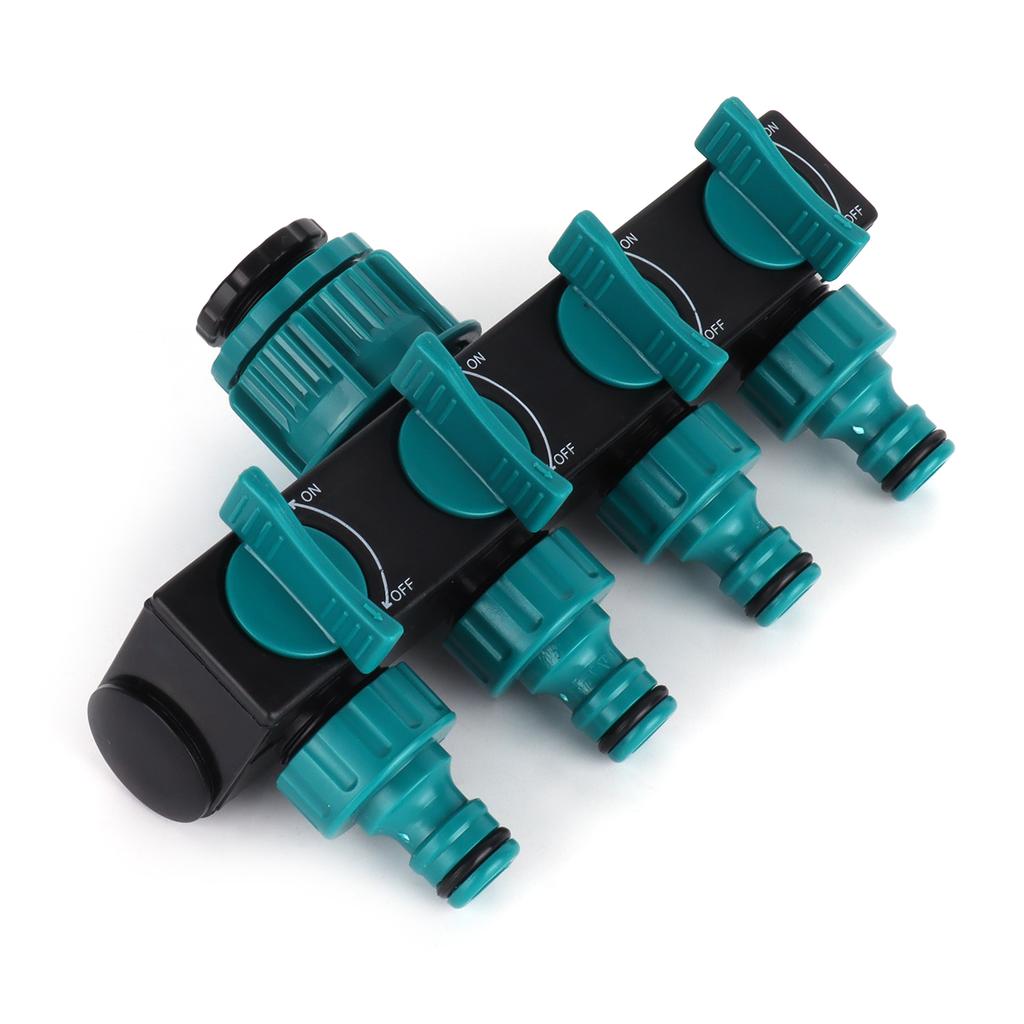 4 Way Hose Splitter Water Tap Hose Connectors Distributor for Garden Agricultural Irrigation Tool