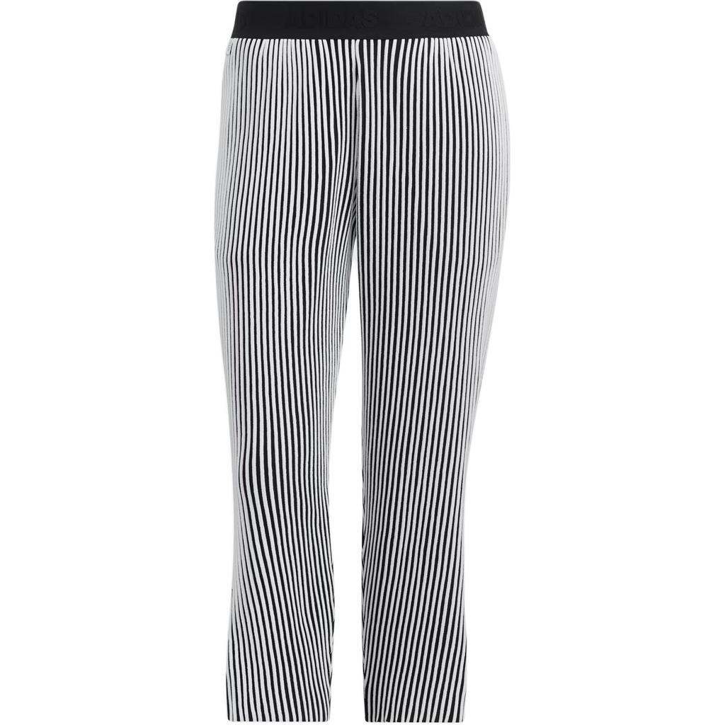 Adidas Statement Primeknit Golf Flared Vintage Sports Casual Pants Women Pants Black White HB3531