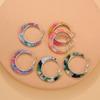 Красочные серьги-подвески в виде круга для женщин и девушек, акриловый набор серег, серьги-кольца, большие серьги-подвески
