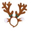 Christmas Headbands Cute Reindeer Antlers Headbands with Bell Christmas Animal Ear Hair Bands
