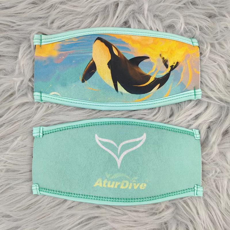 Cartoon Marine Animal Diving Face Mirror with Diving Face Mirror with Scuba Diving Free Diving Face Mirror Swimming Glasses Hair 3