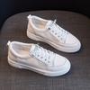 Women's Casual Shoes Leather White Shoes Women's 2025 New Breathable Student Board Shoes Women Sneakers White
