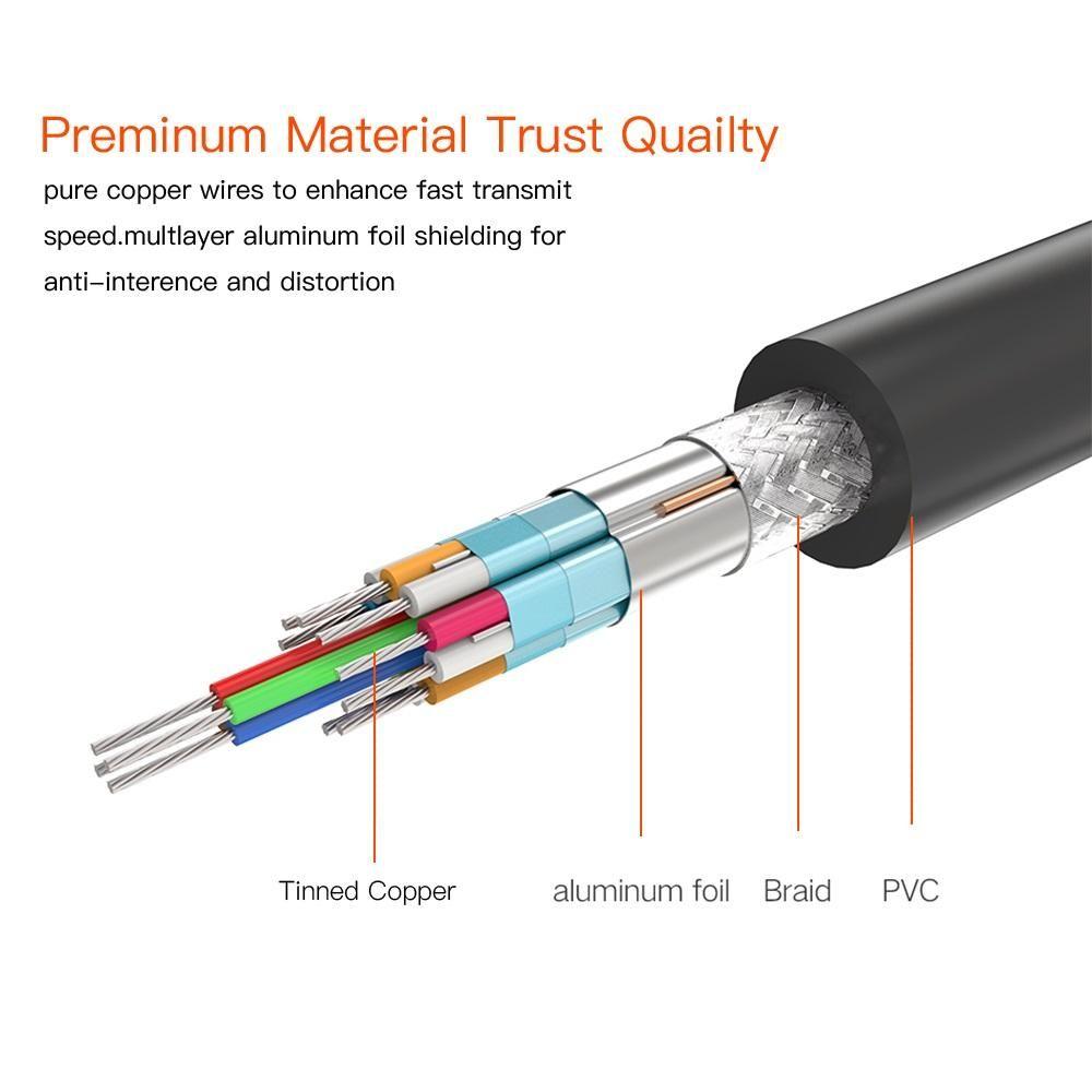 0.5m/1m External Hard Drive Gold plated HDD Cord USB 3.0 Type-A to Micro B Data Cable