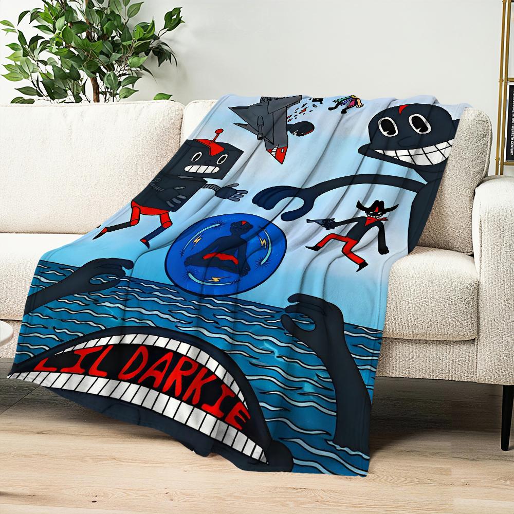Hip Hop Music Lil D-Darkie Blanket Blanket for Couch Sofa Travel Home Hiking Picni Bed Beding Flannel Blanket birthday gift