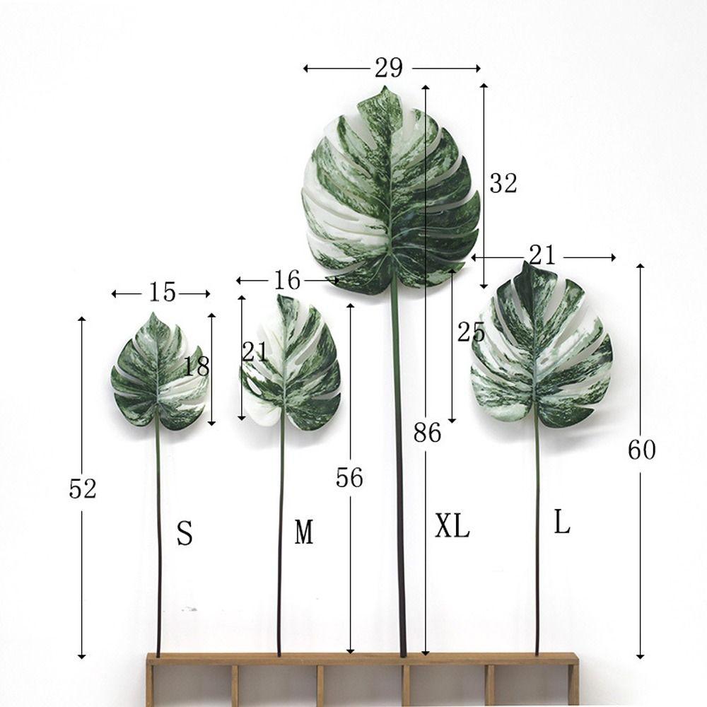 Fern Plant Artificial Tropical Palm Branches Tropical Plants Fake Palm Leaves Desktop Decoration