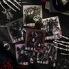 15pcs Retro Dark Gothic Stickers, Classic Gothic Patterns Such as Lace & Ancient Symbols for Notebook Decor, Handmade Craft