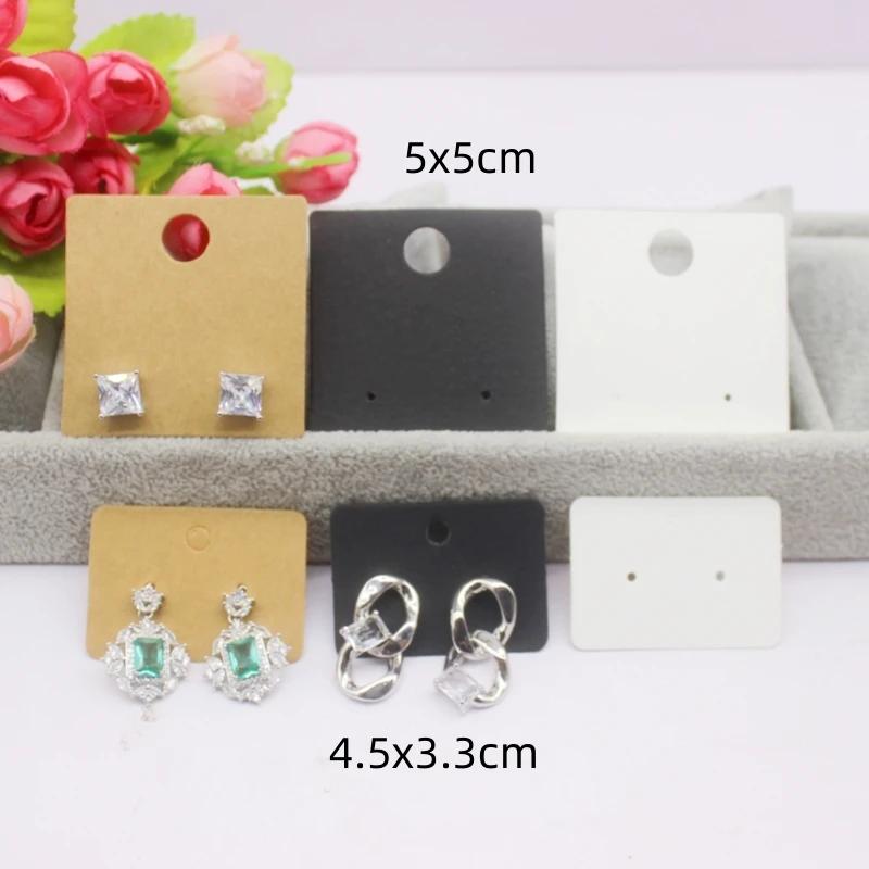 100pcs Multi Size Display Earring Cards, Earrings, Earring Packaging Label Cards
