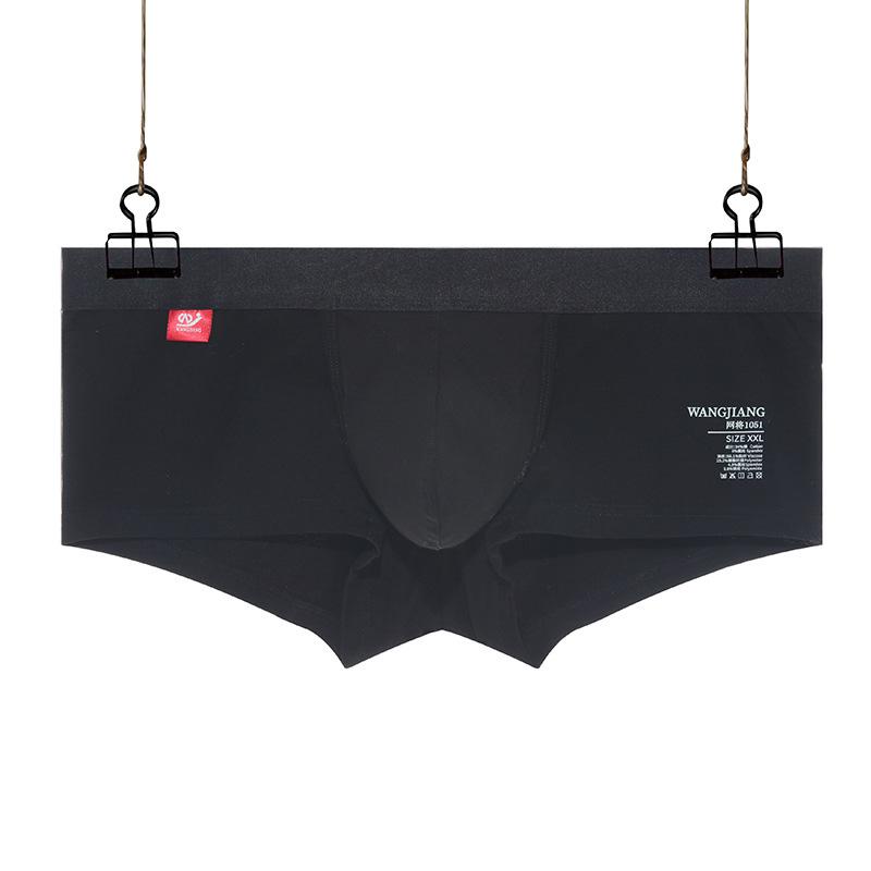 1 шт., хлопковые шорты со средней талией, U-образным вырезом, трусы-боксеры, сексуальные дышащие трусы большого размера с открытой передней частью для мужчин