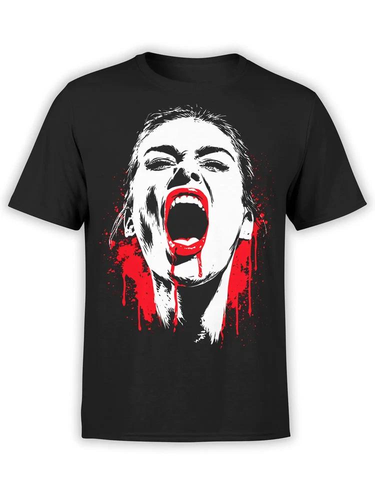 Crimson Howl Horror TShirt Unisex