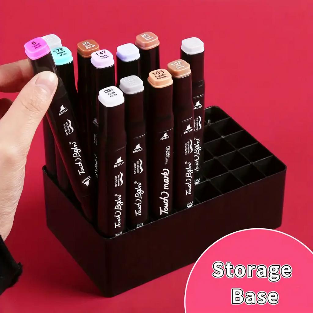 1 шт. 36Grids Art Markers Pen Holder, Настольный ящик для хранения маркеров, Органайзер для хранения маркеров, Пустой ящик для хранения (Без маркера)