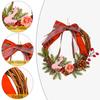 Charming Holiday Decor Bow Pinecone Lemon Berry Wreath For Festive Home Styling