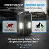 Ultrasonic Animal Repeller For Car Led Light Rodent Deterrent Device Four Power Supply Modes