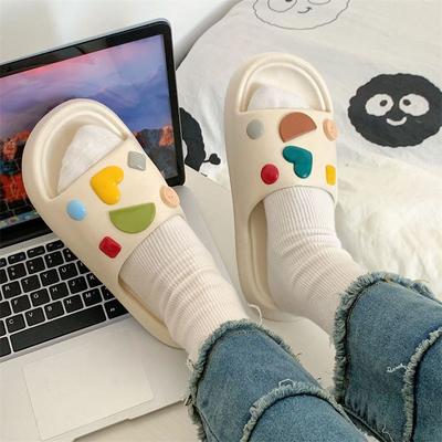 Шлепанцы Мягкие Туфли Многоцветные Летние 2024 Kawaii Женские Тапочки и Сандалии Для Женщин Круглый Носок Милые Распродажа Для Ванной Комнаты BYI