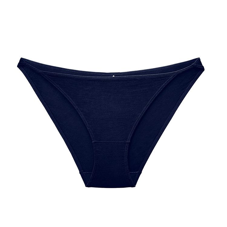 Low Waisted Ice Silk Sexy Triangle Underwear for Women Solid Colored Thin Straps for Comfortable and Breathable Underwear for Women