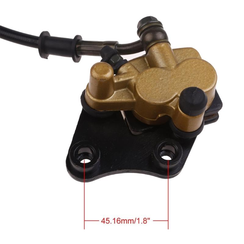 Upgraded Front Disc Brake Masters Cylinder Caliper with Brake Pad Assembly for 50cc 70cc 90cc SSR 110cc 125cc AtomikSSR