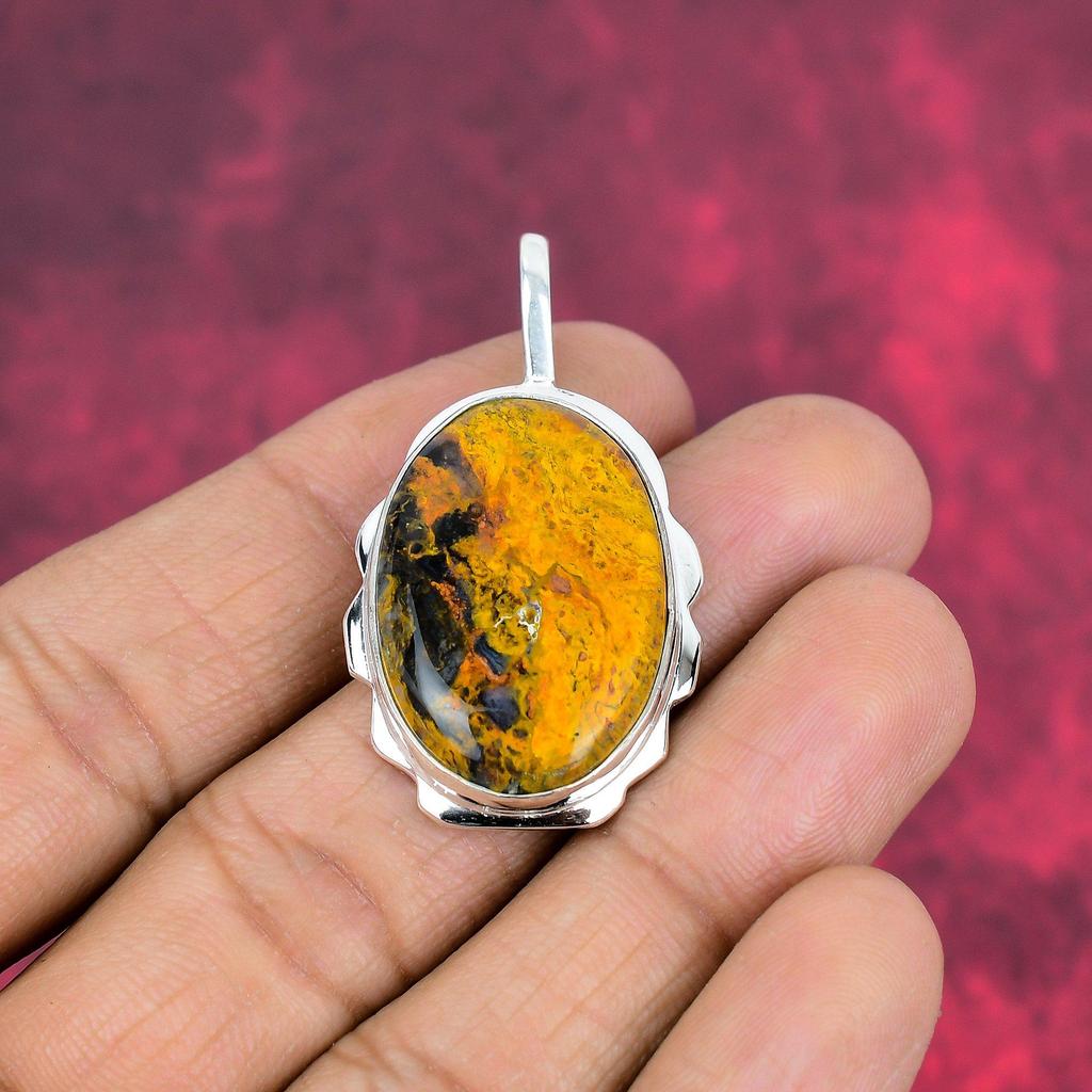 Подвеска «Шмель из яшмы», ювелирные изделия из стерлингового серебра 925 пробы с драгоценными камнями, подвеска ручной работы, на День матери