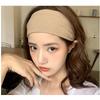 Unisex Wide-Edged Knitted Elastic Headband for Sports, Fitness, and Face Washing