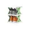 Multi-layer Space-saving Dormitory Doorway Simple Slipper Rack Foldable Plastic Storage Shoe Cabinet No-drilling Dustproof