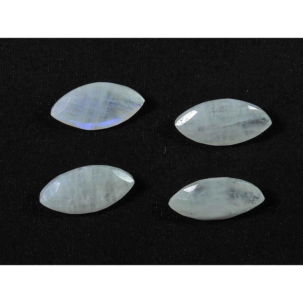 9X18MM натуральный радужный лунный камень маркиз ограненный россыпью драгоценный камень 4 шт лот RML-983