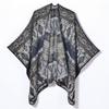 New Vintage Geometric Rhombus Scarf Shawl Fashion Split Cloak Shawl