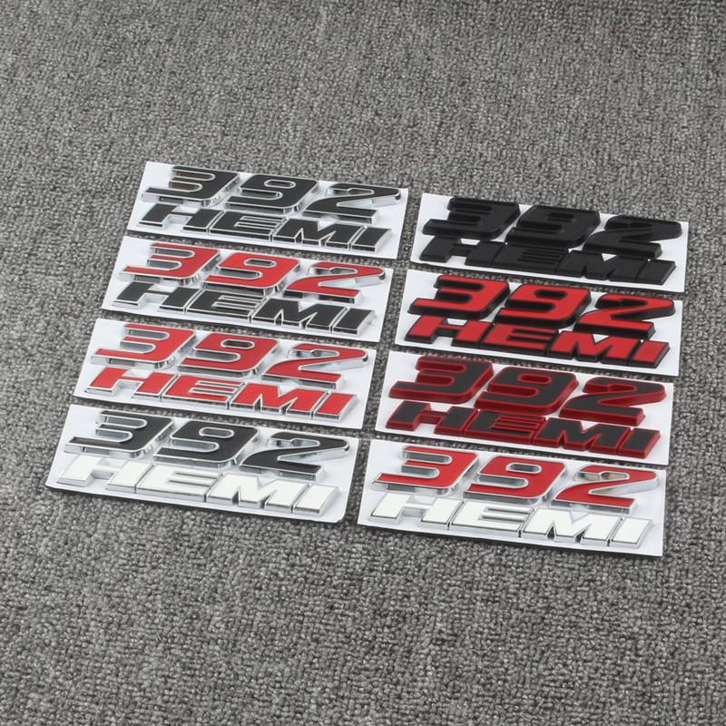 3D Metal 392 6.4L Hemi Engine Logo Badge Emblem Car Stickers For Dodge Charger Dart Caliber Journey Car Styling Accessories LL1