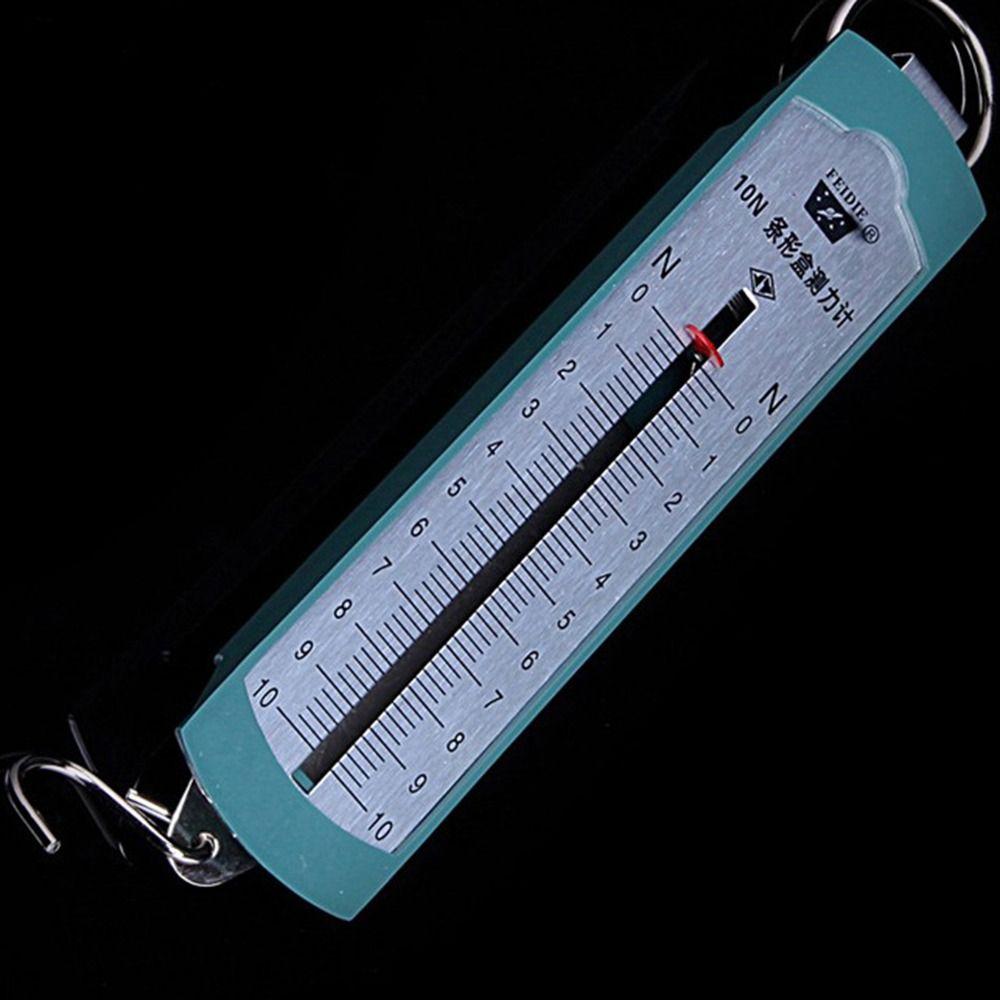 Pull-Type Force Meter Spring Scale Green Bar Physics Mechanical Experiment  Measuring Instrument