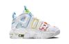 Nike Air More Uptempo PS Противоскользящая амортизация Противоскользящая амортизация Средняя высота Детские баскетбольные кроссовки Белый FJ4625-100