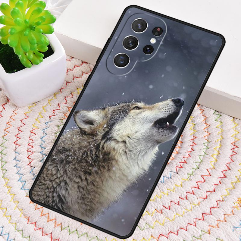 Чехол для телефона Animal The Wolf Howl print для Samsung Galaxy note 10 pro S26 Ultra S23 S24 FE S25 S21 S22 PLUS ударопрочный