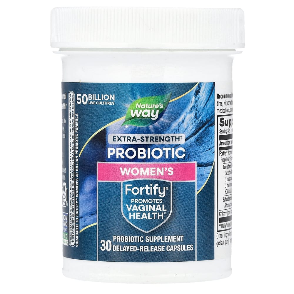 Nature's Way Fortify Пробиотик Пребиотик для Женщин Повышенной Силы 30 Таблеток