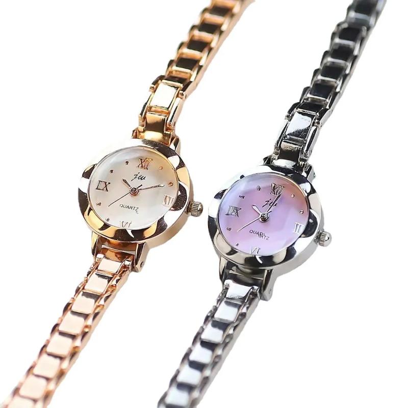 Fashion Small Dial Silver Watch For Women Stainless Steel Luxury Ladies Wristwatch Dress Women's Quartz Bracelet Clock Gift