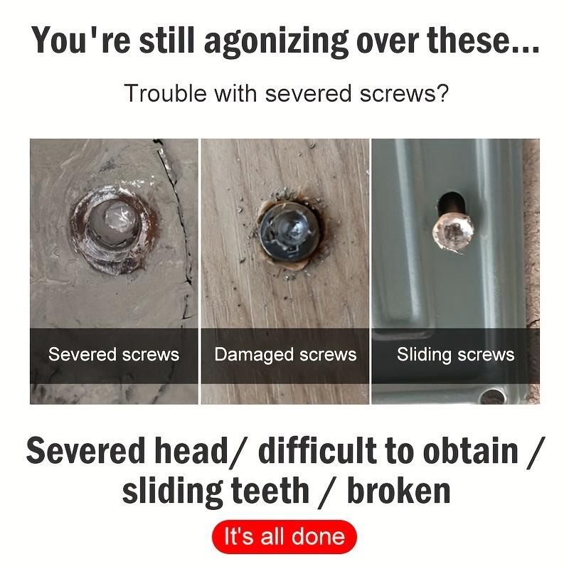 Набор экстракторов поврежденных винтов, набор экстракторов сорванных винтов для скользящей резьбы, экстрактор сломанных болтов, съемник болтов