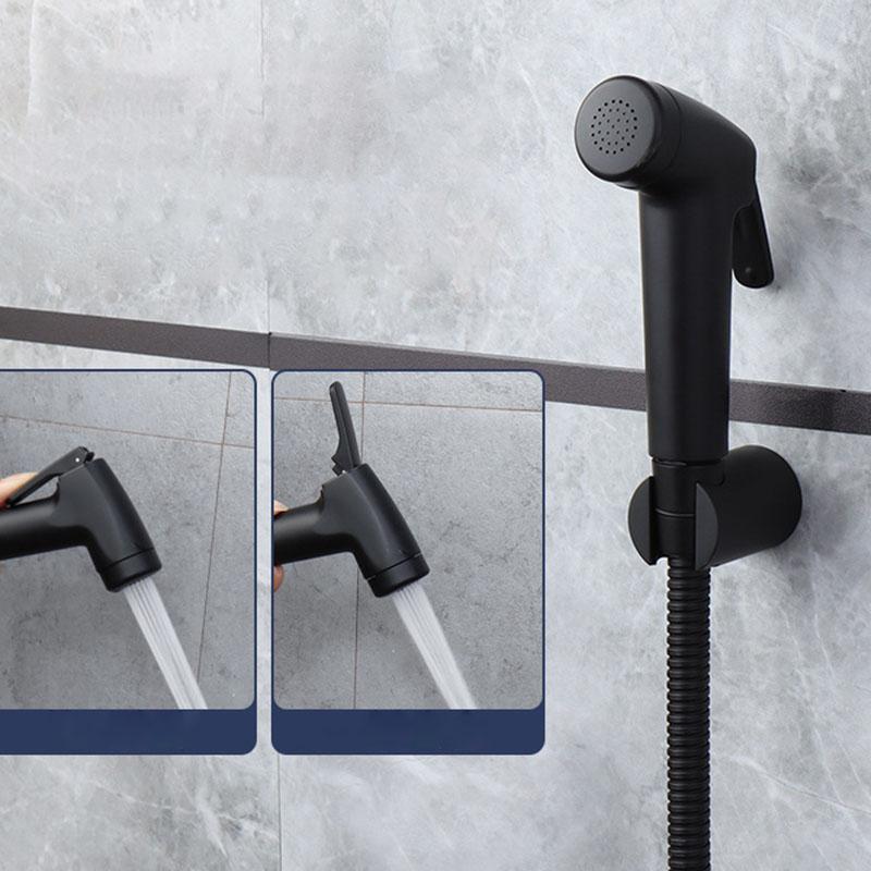 Protable ABS Plastic Toilet Sprayer Nozzle Shower Head White Black Hand Bathroom WC Bidet Faucet Spray Self Cleaning Pet Wash