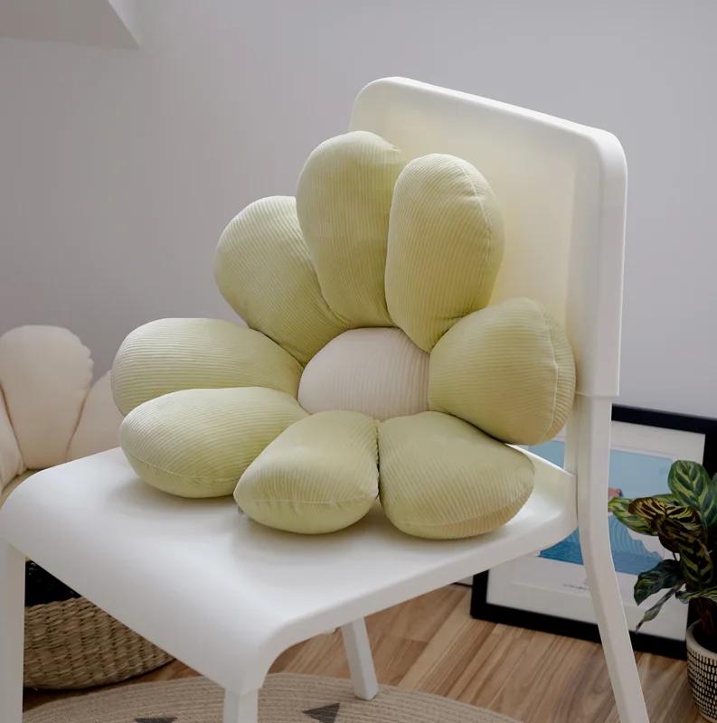 Модная подушка в виде цветка, мягкое кресло в скандинавском стиле, офисная, сидячая, милая, студенческая, для общежития, подушка для ягодиц, подушки, домашний декор