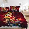 3-предметный комплект постельного белья Luffy One Piece 'Приключение' Декор гостевой комнаты, спальни Рождественский, Хэллоуинский Декор Подарки - Для всех сезонов (Без вкладыша)a1013080