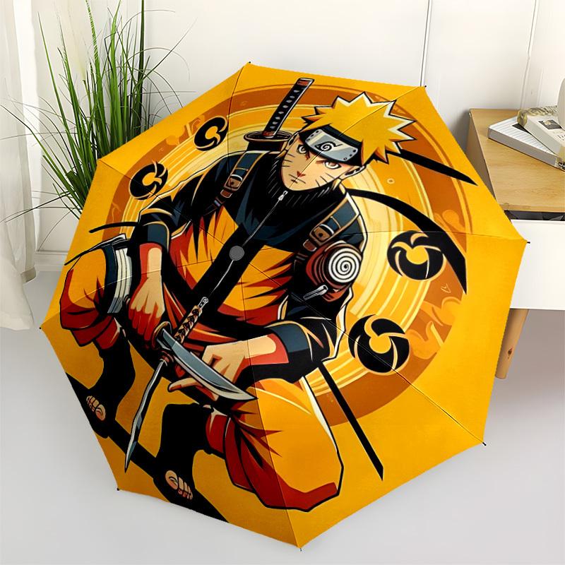 1PC Print Personality Umbrella, Featuring Automatic Folding, And Shielding. This Sturdy And Durable Umbrella with Eight Ribs Is Convenient for Outdoor