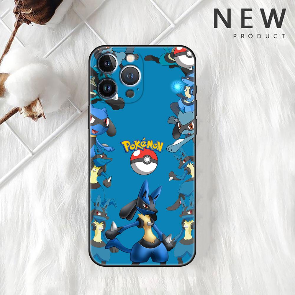 Чехол для Apple iPhone 11 13 14 12 Pro 7 Plus XR X XS Max 6 6S 13Pro Max черный силиконовый чехол для телефона Pika Pokemoon Cute