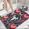 Custom Name "Venom Love Heart Theme" Carpet Rug Customizable Soft Washable Anti-Slip Home Living Room Sofa Mats Personalized Rug. 09094