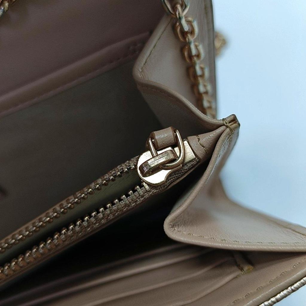 [Pre-Owned] Millie Large Rose Gold Coated Canvas Monogram Crossbody Clutch Shoulder Bag - Very Good #U3V97E