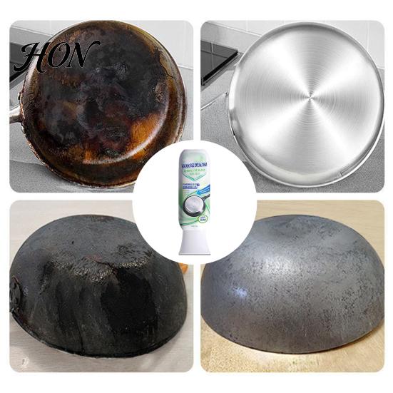 Pot Pan Cleaner Remove Black Stain Remover for Pots & Pans, Heavy Duty Cleaner, All Purpose Cookware Bottom of Easy Oil Deep