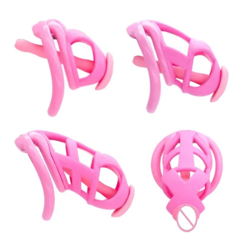 2025 Cobra Chastity Cage Встроенный Маленький Замок с Катетером Блокировка Члена Мужской Воздержание Предотвращение Побега Взрослые Эротические Секс Игрушки