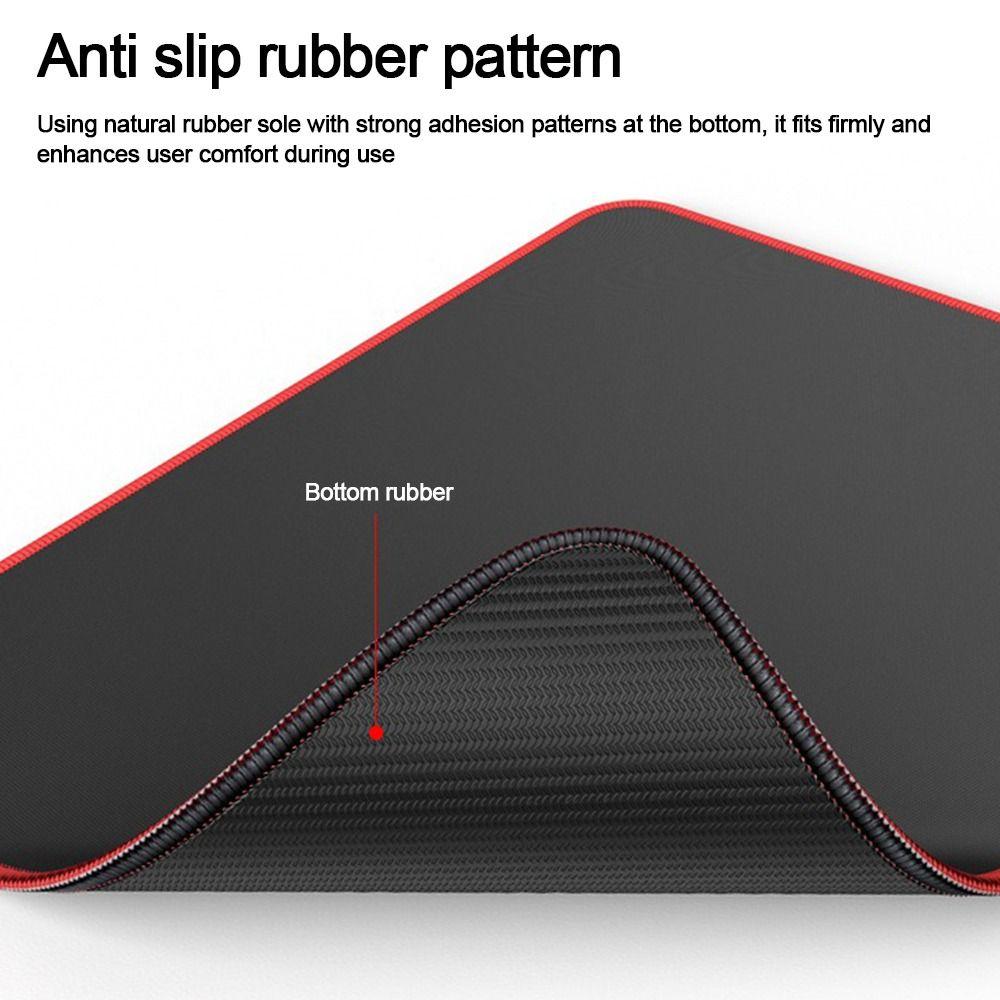 Black Mouse Pad Large Size Desk Mat New Mousepad Office