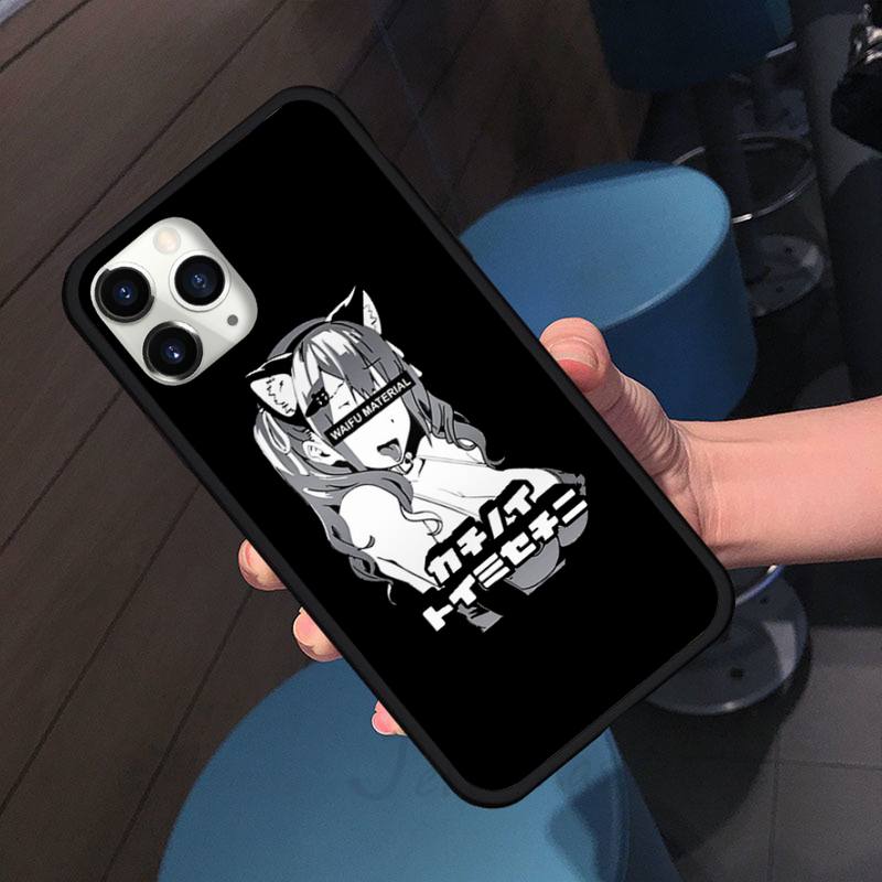 Hentai Harajuku Anime Girl Phone Case Cover Coque Fundas Capa for iPhone 11 12 Pro XS MAX 8 7 6 6S Plus X 5S SE 2020 XR