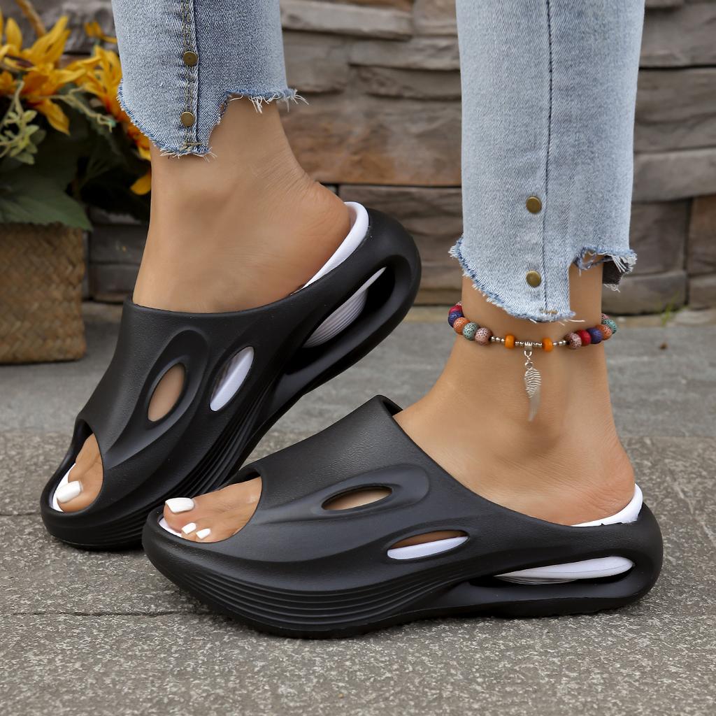 Thick Bottom Eva Sports Slippers Women Fashion White Non Slip Platform Sandals Woman Summer 2025 Soft Sole Outdoor Beach Slides