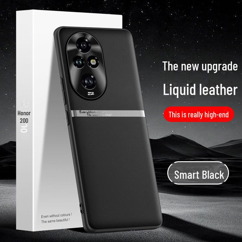 Защитный чехол Liquid Leather Anti-Fall, Anti-Fouling для мобильного телефона Honor 200