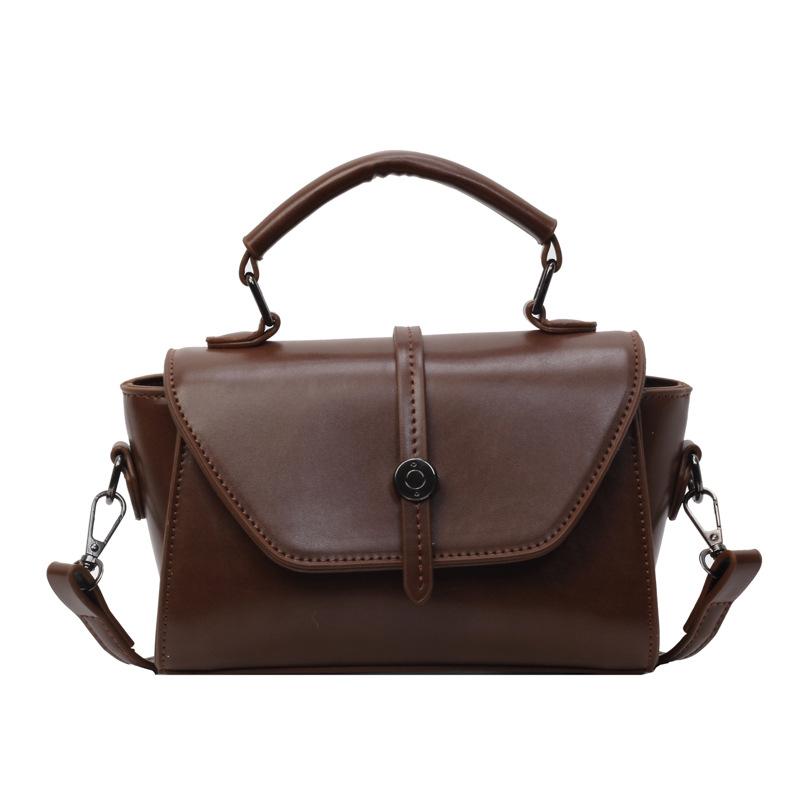 Ретро-сумка с иностранной текстурой 2024 года, новая женская сумка, популярная модная сумка-мессенджер, маленькая квадратная сумка