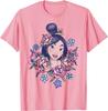Hot Fashion Casual Unisex Mulan Floral Portrait Vintage Graphic T-Shirt T-Shirt S-4XL Four Seasons