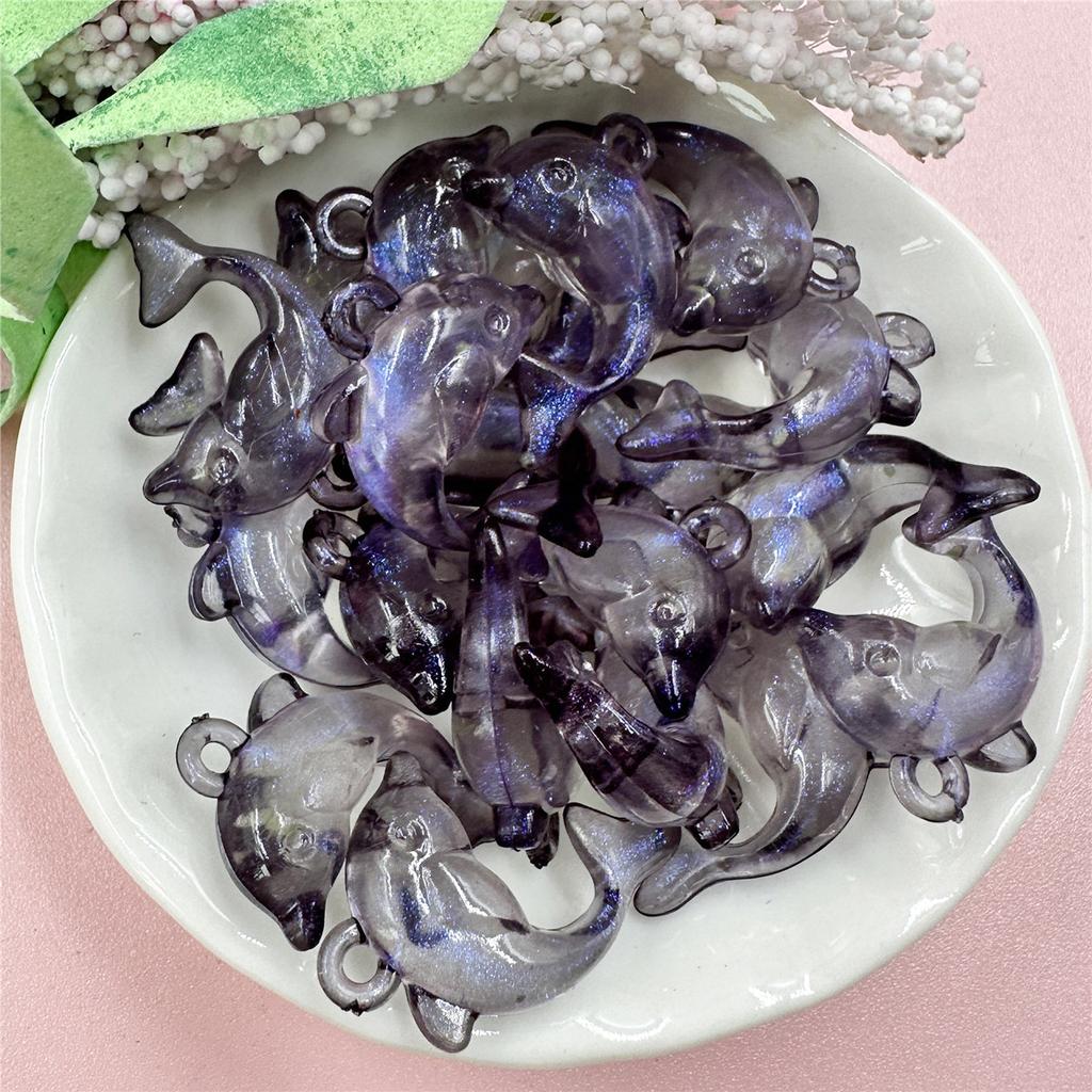 Высокое качество 15,6*20,5 мм акриловые свободные бусины ожерелье модные браслеты в форме дельфина 20 шт DIY для изготовления ювелирных изделий ювелирные аксессуары