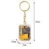 Unique Handy Crank Mini Keychain Mechanical Movement Music Box Musical Instrument